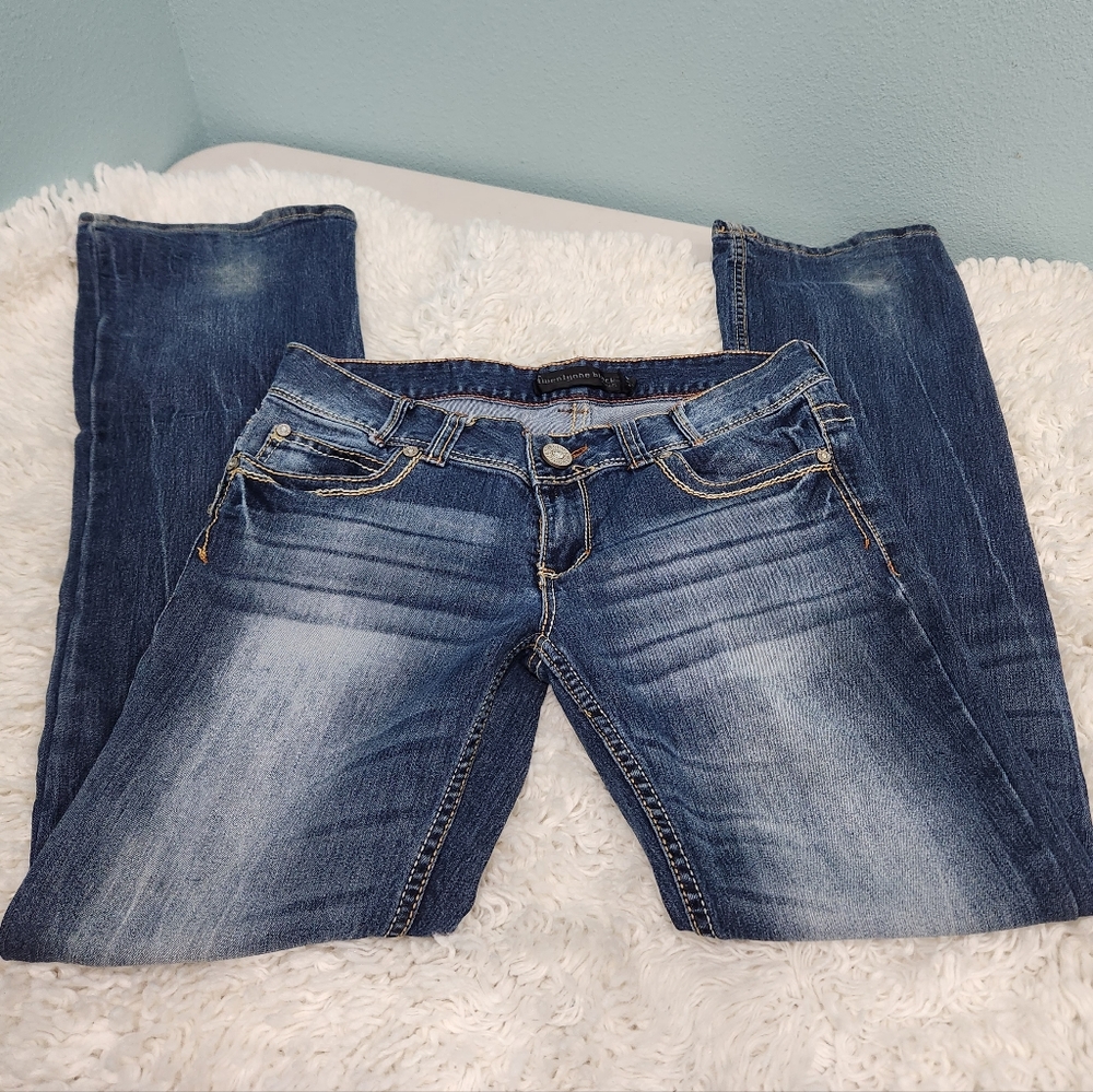 Womens Distressed Skinny Jeans, Size 7/8
